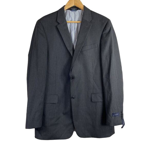 Tommy Hilfiger Men Blazer L42 Suit Jacket Wool Sportscoat Black